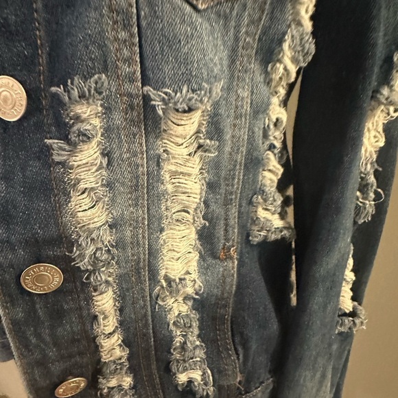 Thrill Dark Wash Denim Jacket - Picture 5 of 7